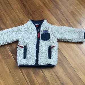 Baby Patagonia Retro-X Fleece Jacket. 3-6 months.
